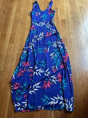 St. Tropez Royal Blue Floral Maxi Dress